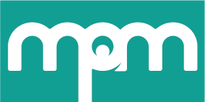 Logo for the Milwaukee Public Museum, featuring lowercase "m", "p", and "m" elements in white against a turquoise-green background.